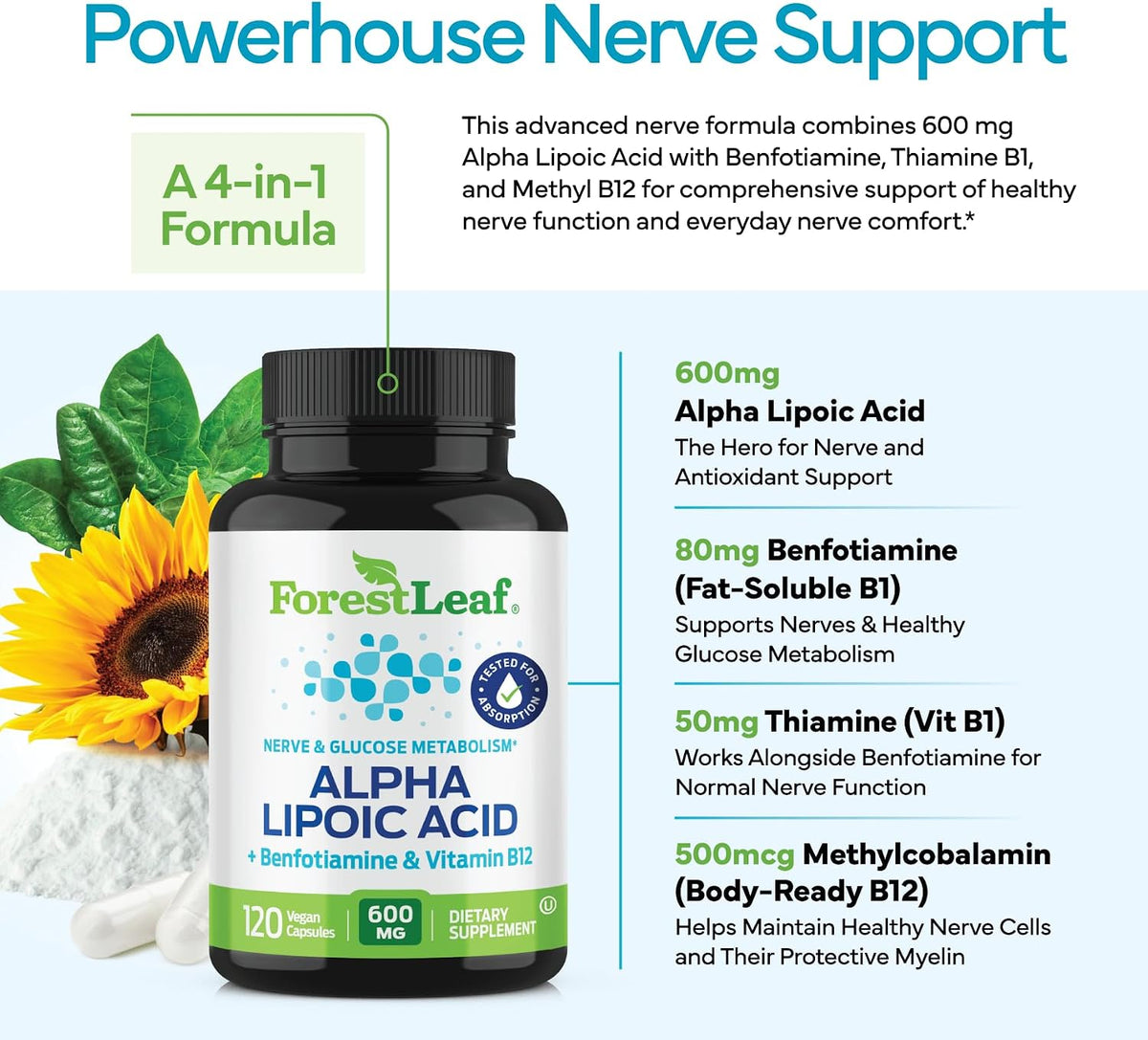A 4-in-1 formula for nerve support
