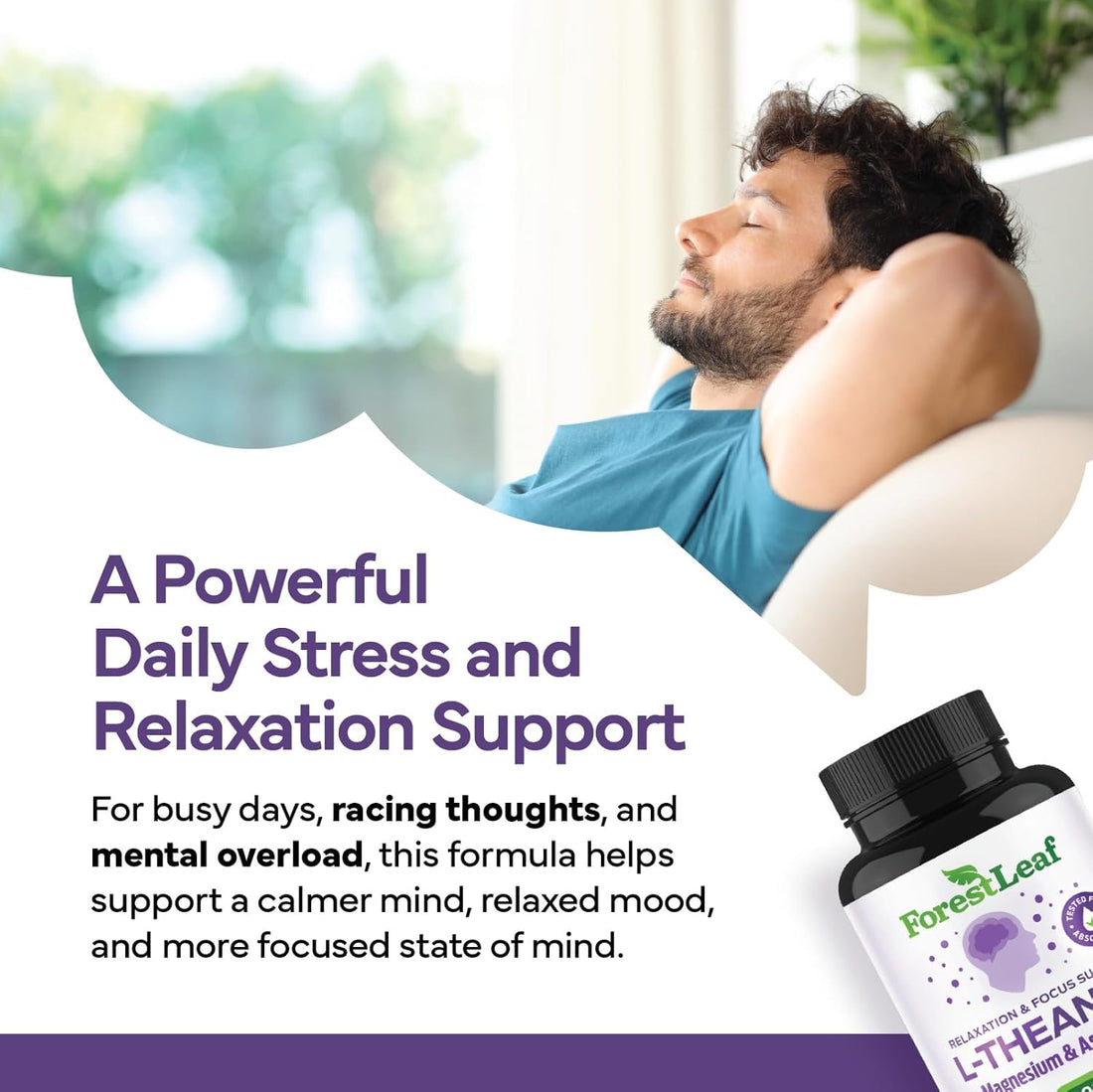 L-Theanine 200mg with Ashwagandha & Magnesium
