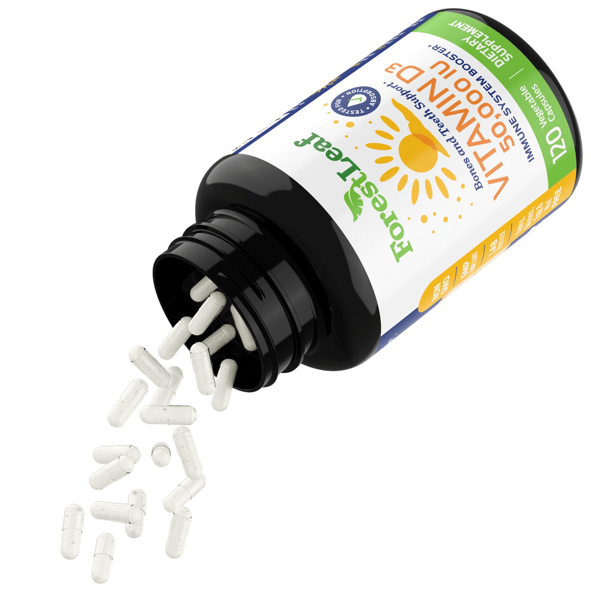 ForestLeaf - Vitamin D3 50,000 iu | 120 Capsules