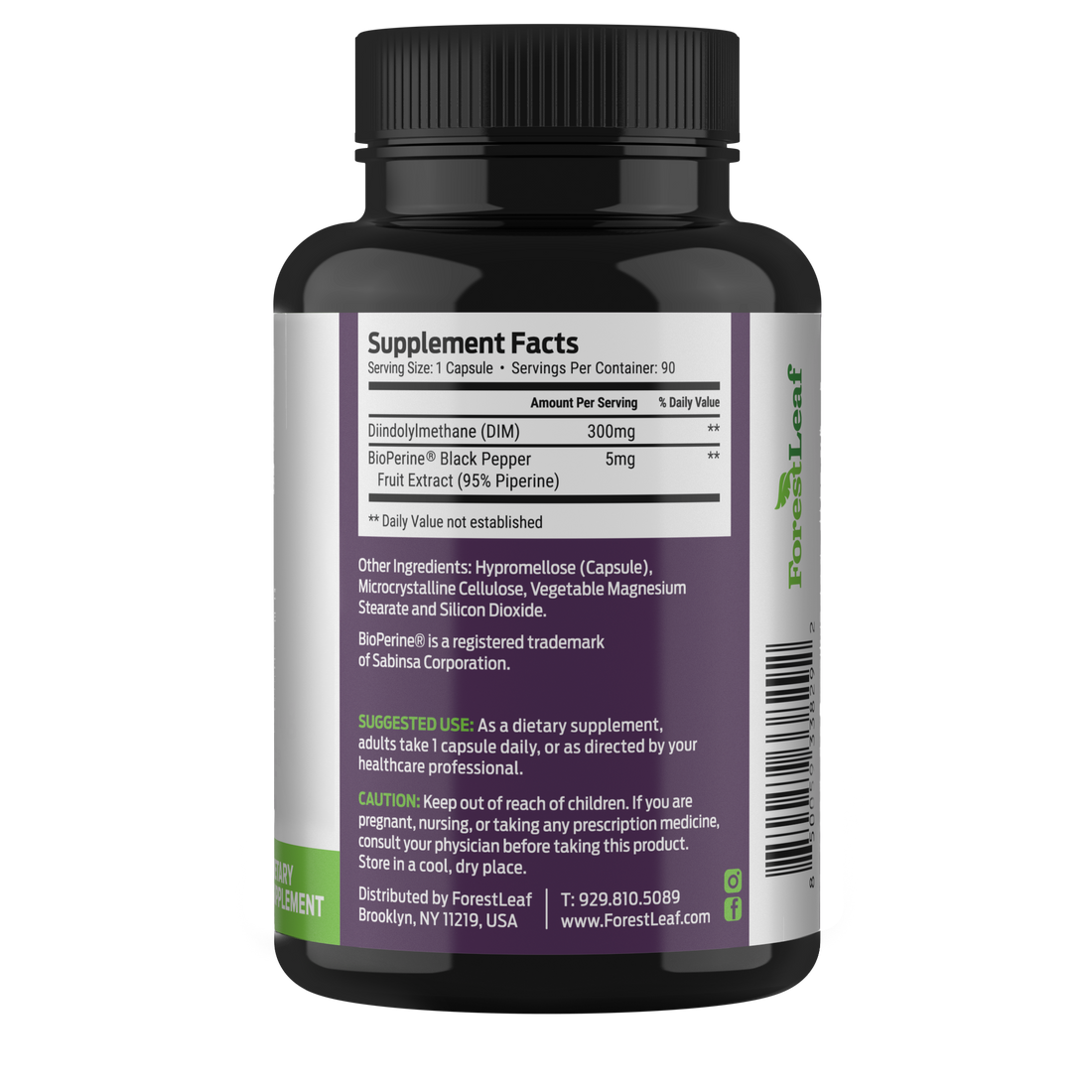 DIM 300mg + Bioperine for Men and Women