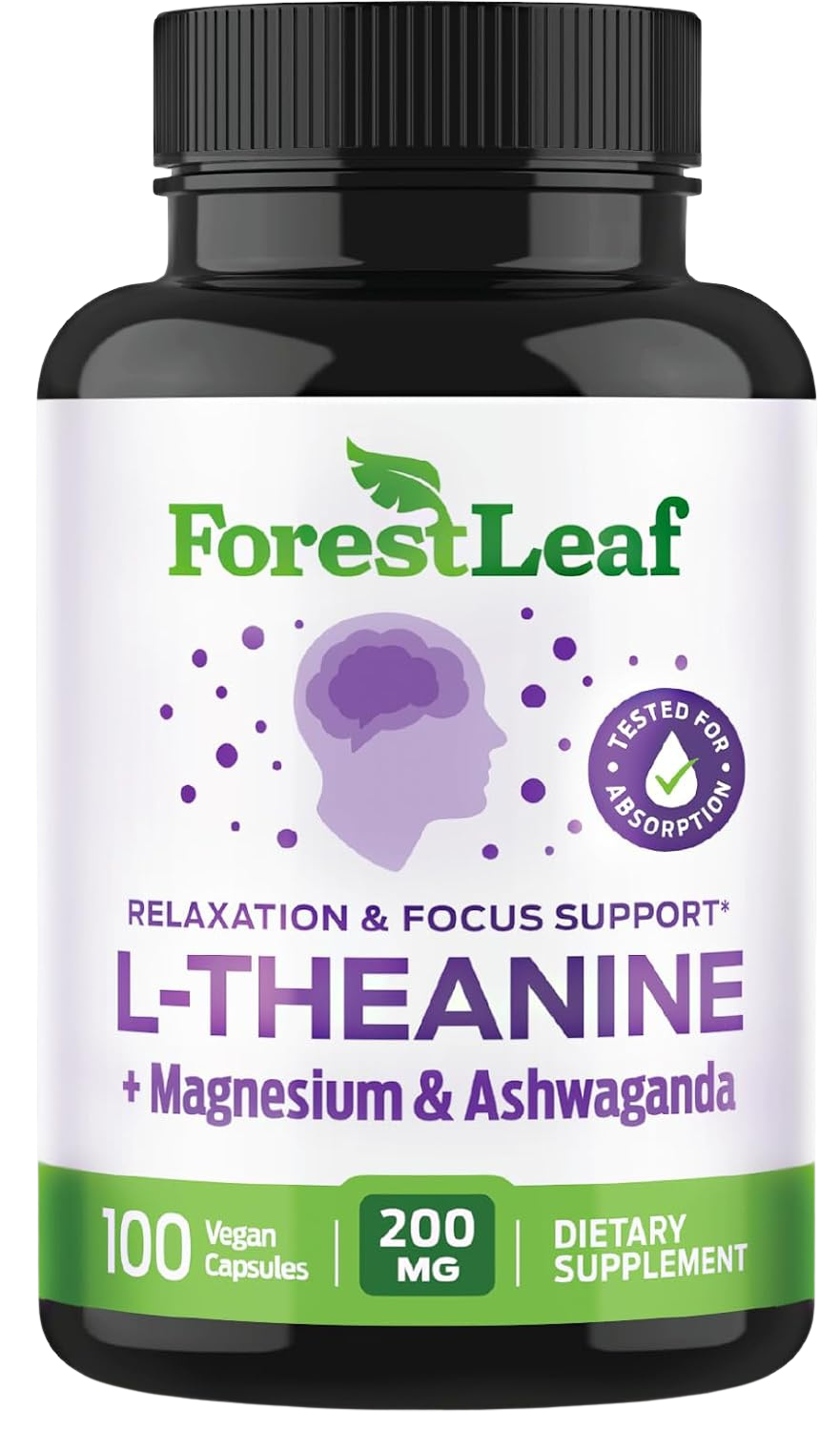 L-Theanine 200mg with Ashwagandha & Magnesium